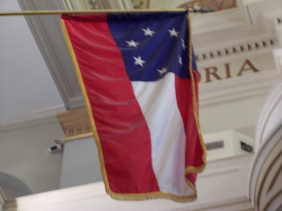 First National Confederate Flag currently displayed in the St. Louis Cathedral